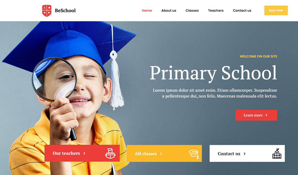 School Websites: Engage students and parents with a sleek website packed with useful features.